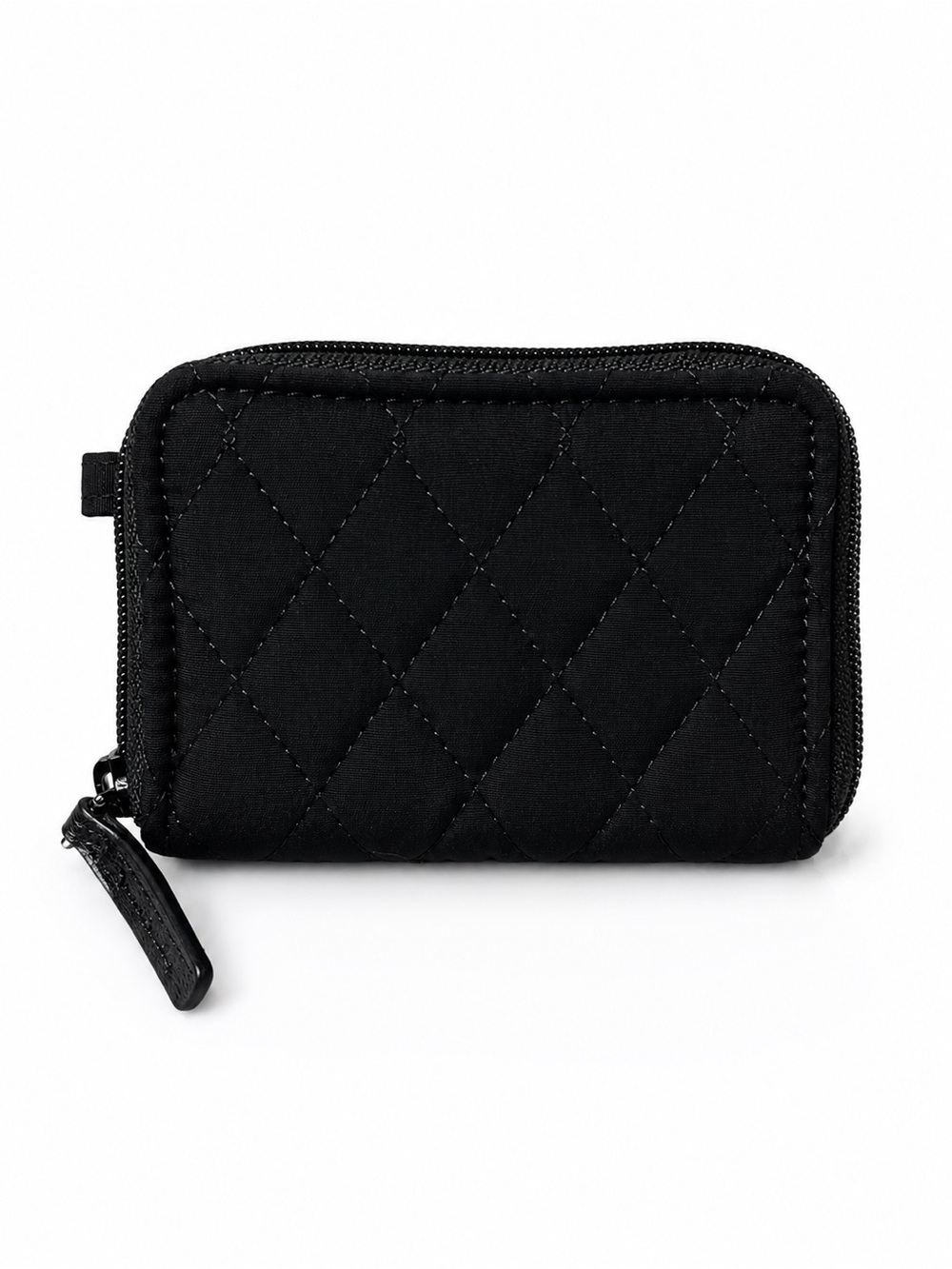 Vera Bradley Black Quilted Compact Wallet